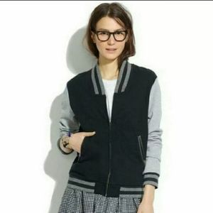 Madewell Varsity Zip front Jacket, Small
